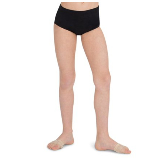 Capezio Big Girls Classic Stretch Dance Brief Black Size L - Picture 1 of 1